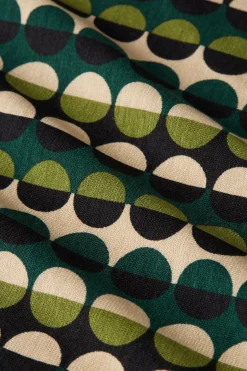 King Louie Jurken|Diner Dress Quincy Pine Green