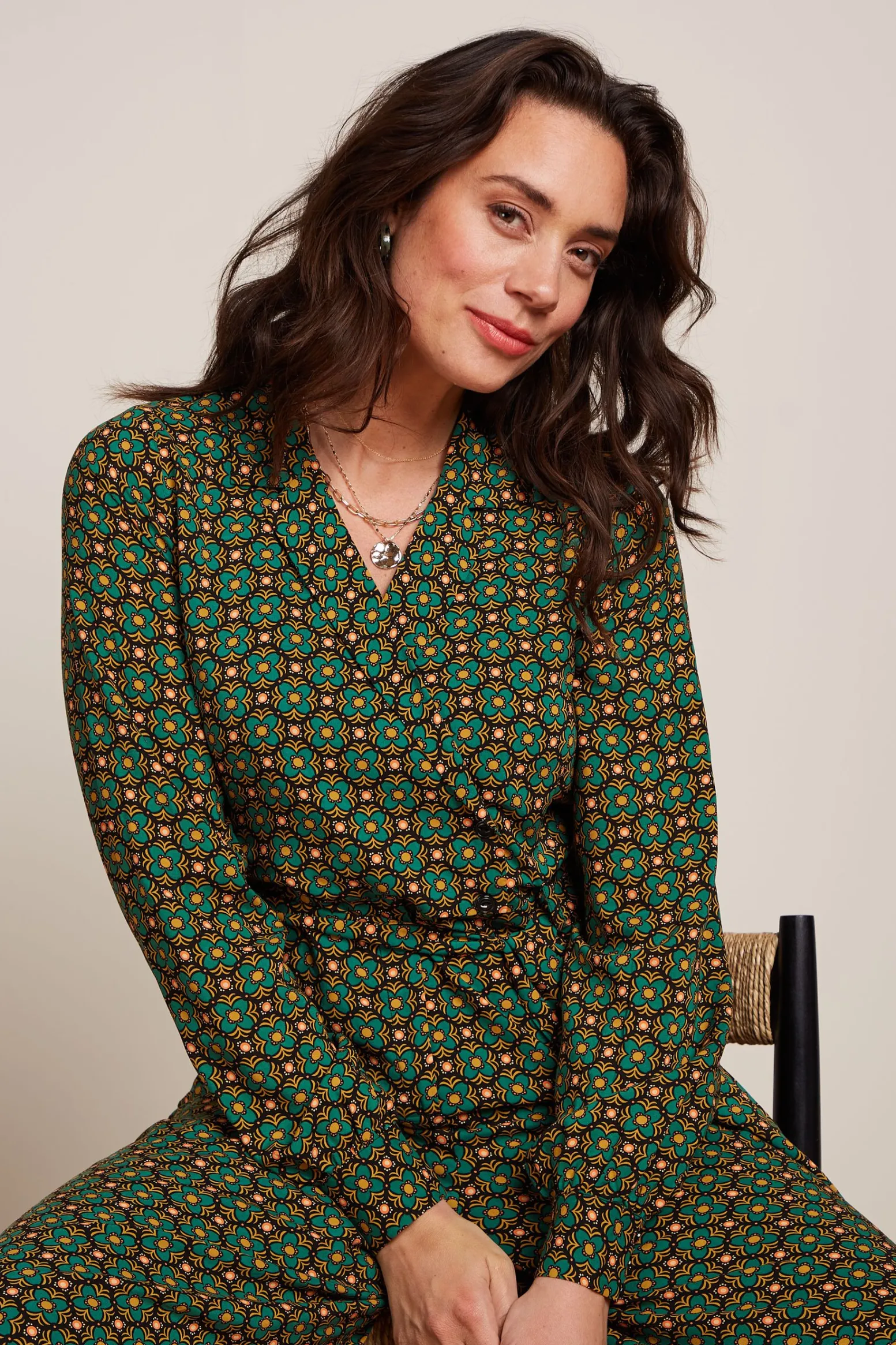 King Louie Jumpsuits|Doris Jumpsuit Valley Peacock Green