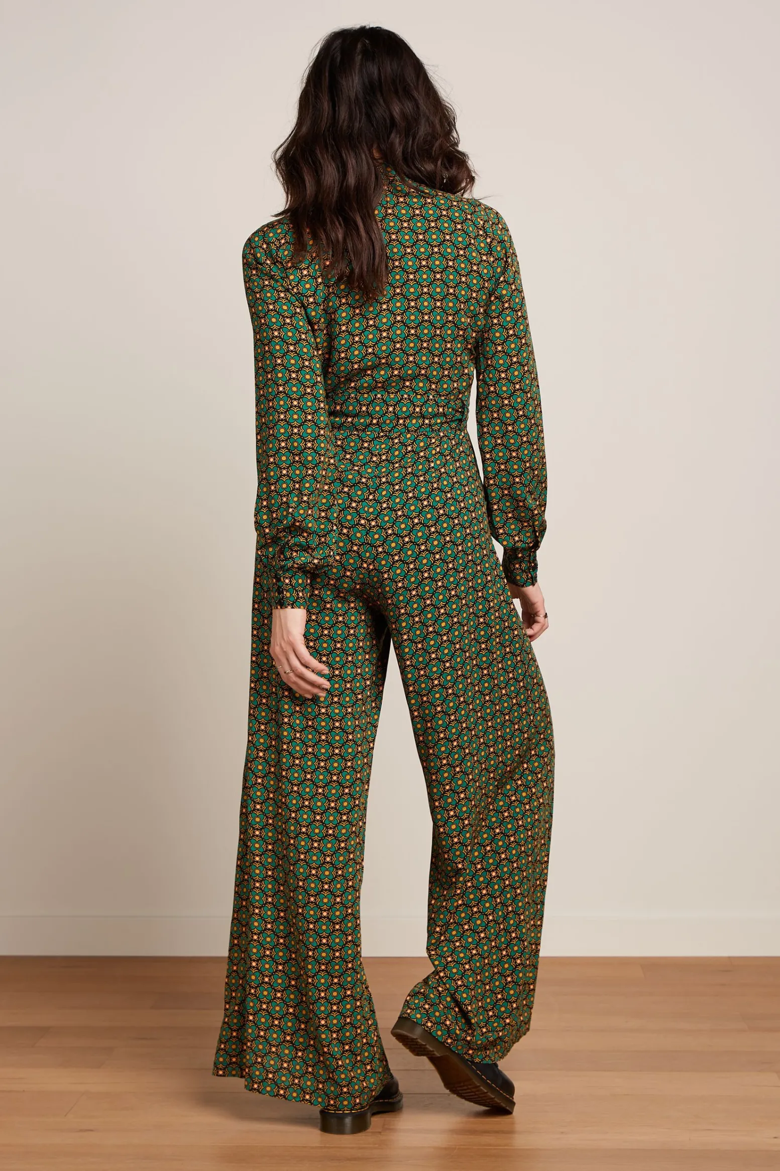 King Louie Jumpsuits|Doris Jumpsuit Valley Peacock Green