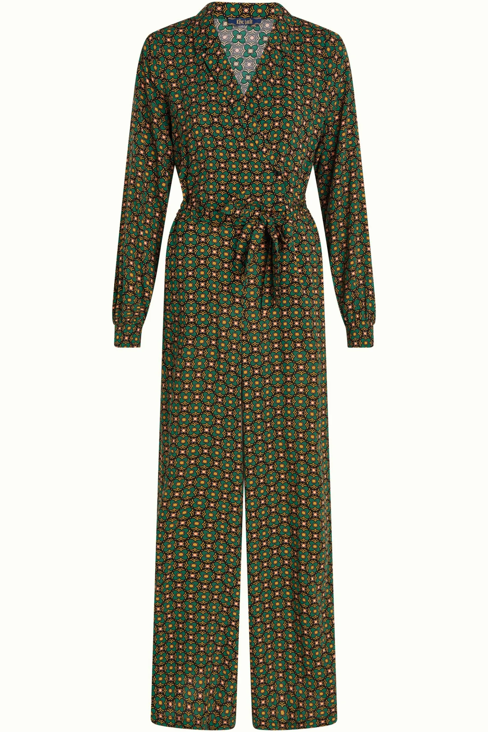 King Louie Jumpsuits|Doris Jumpsuit Valley Peacock Green