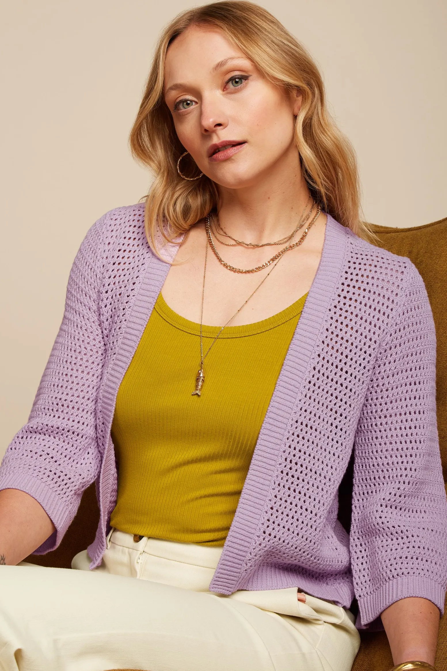 King Louie Vesten|Emily Cardi Soleil Lavender Mist
