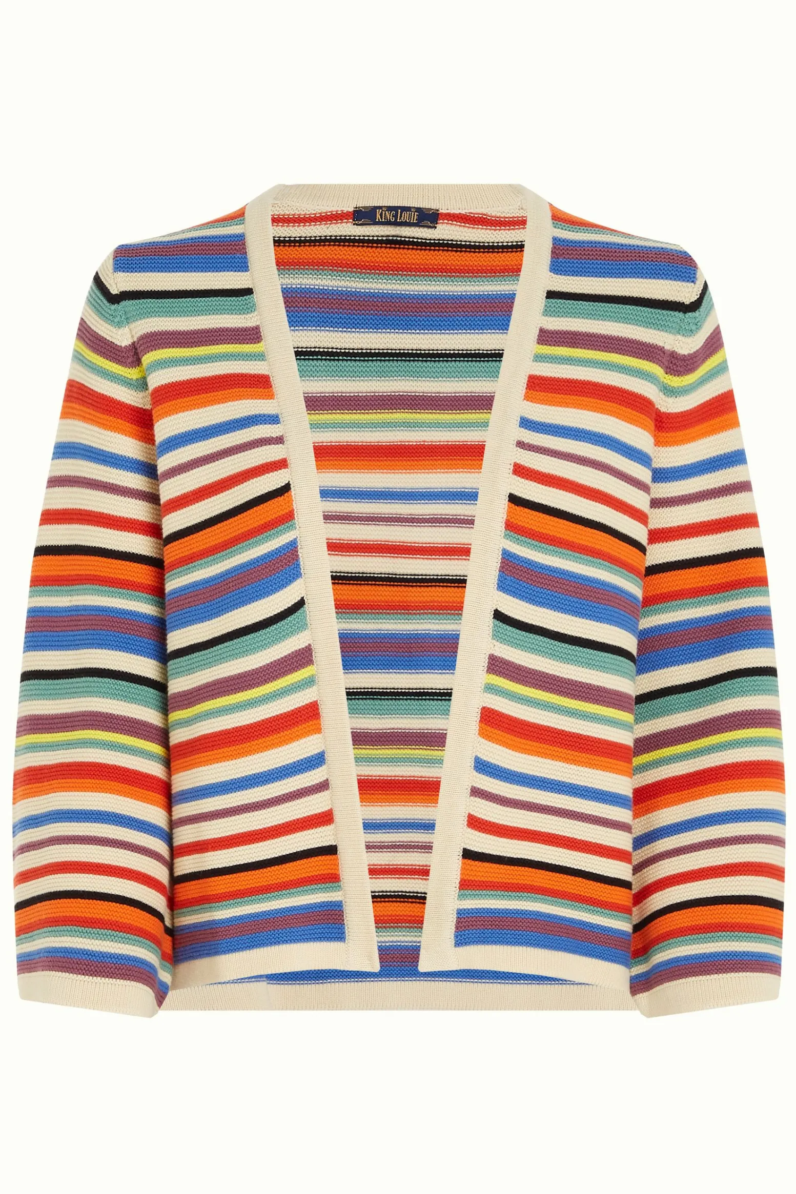 King Louie Vesten|Emily Cardi Syd Stripe Cream