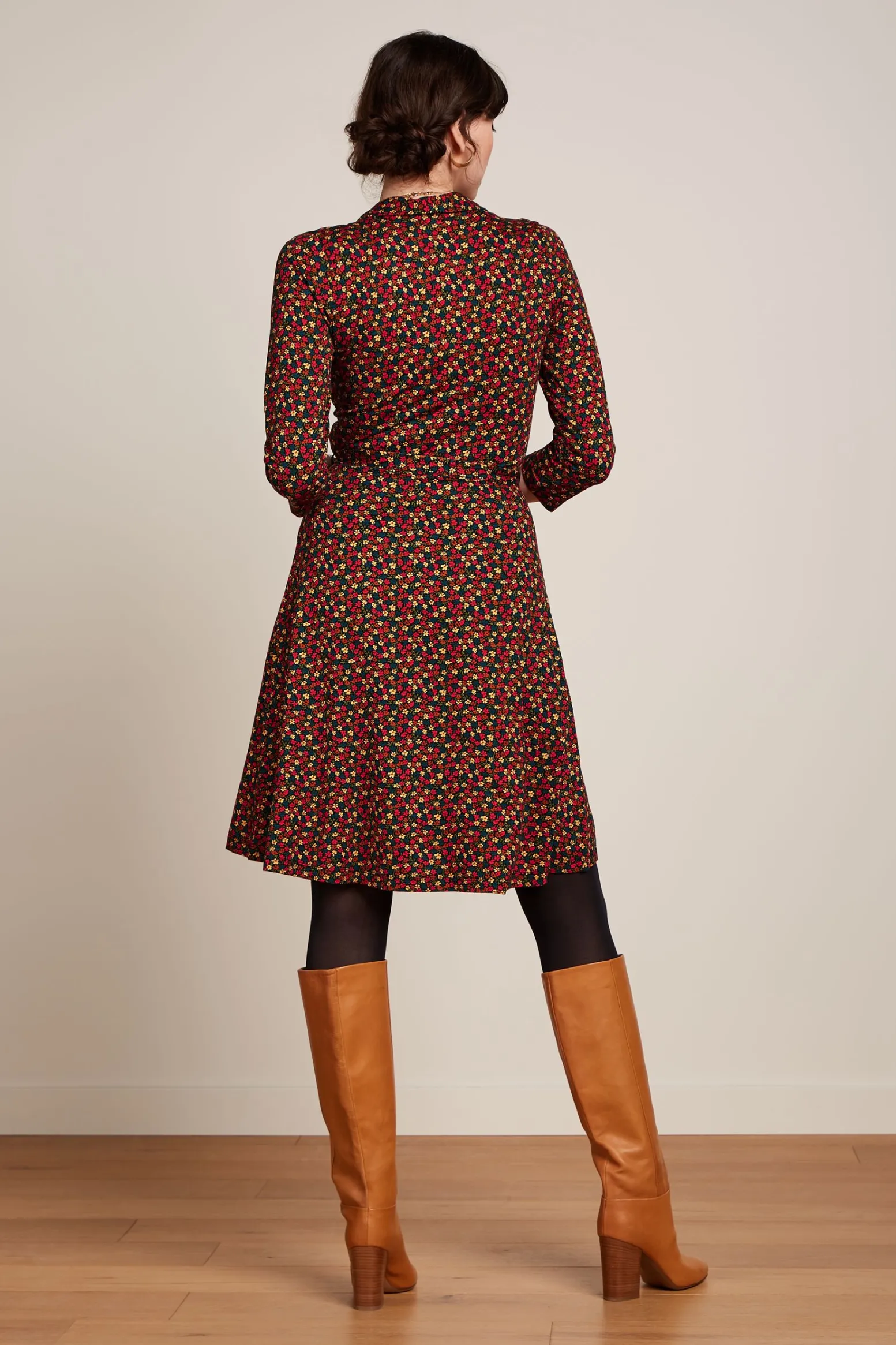 King Louie Jurken|Emmy Dress Flaminga Black