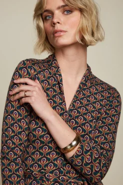 King Louie Jurken|Emmy Dress Jubilee Dragonfly Green