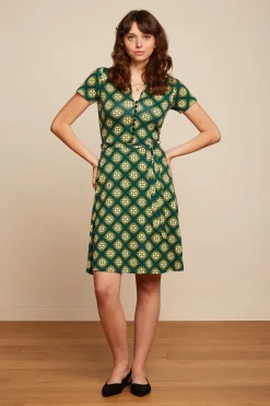 King Louie Jurken|Emmy Dress Kirby Para Green
