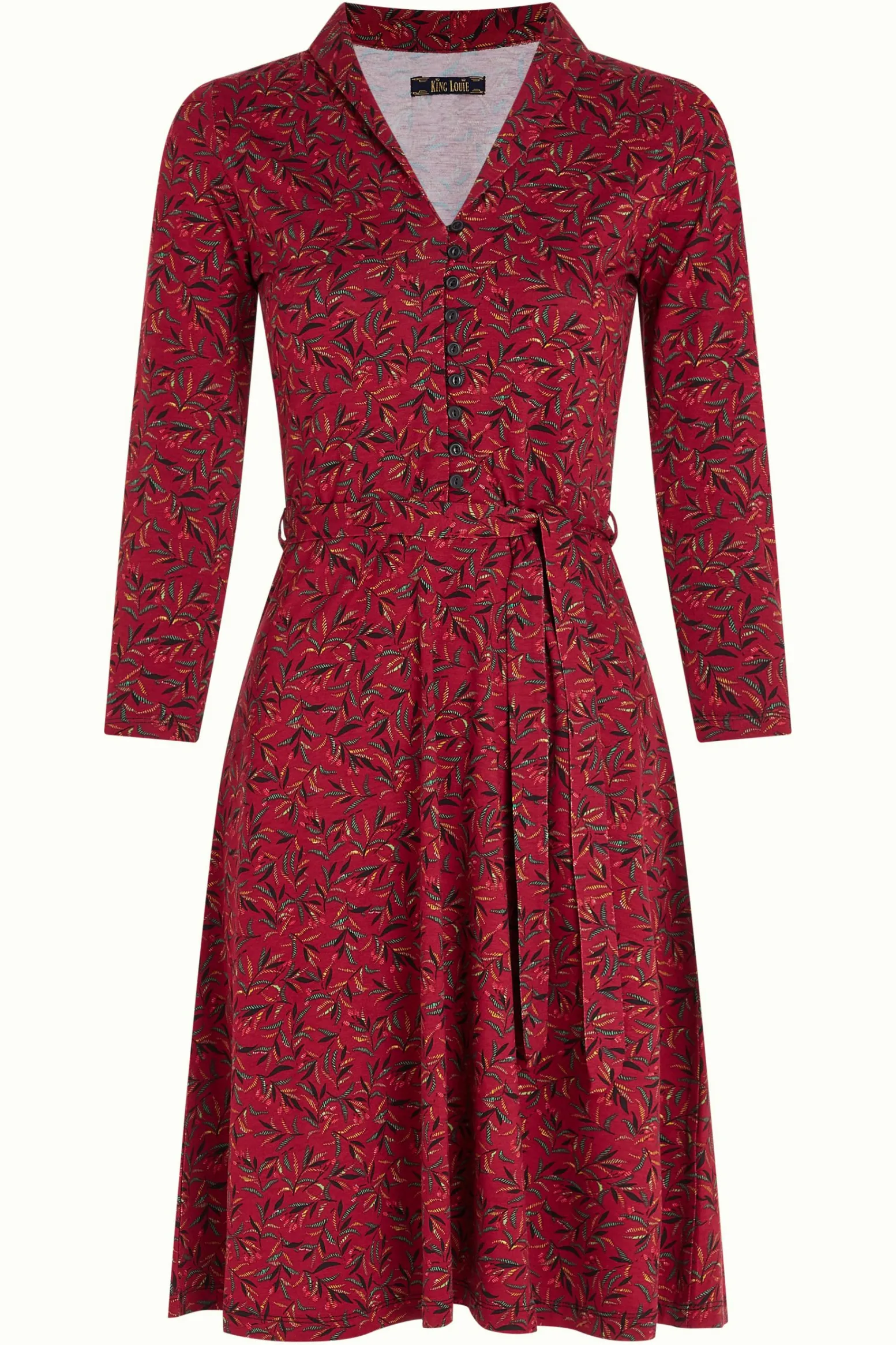 King Louie Jurken|Emmy Dress Vinti Cherry Red