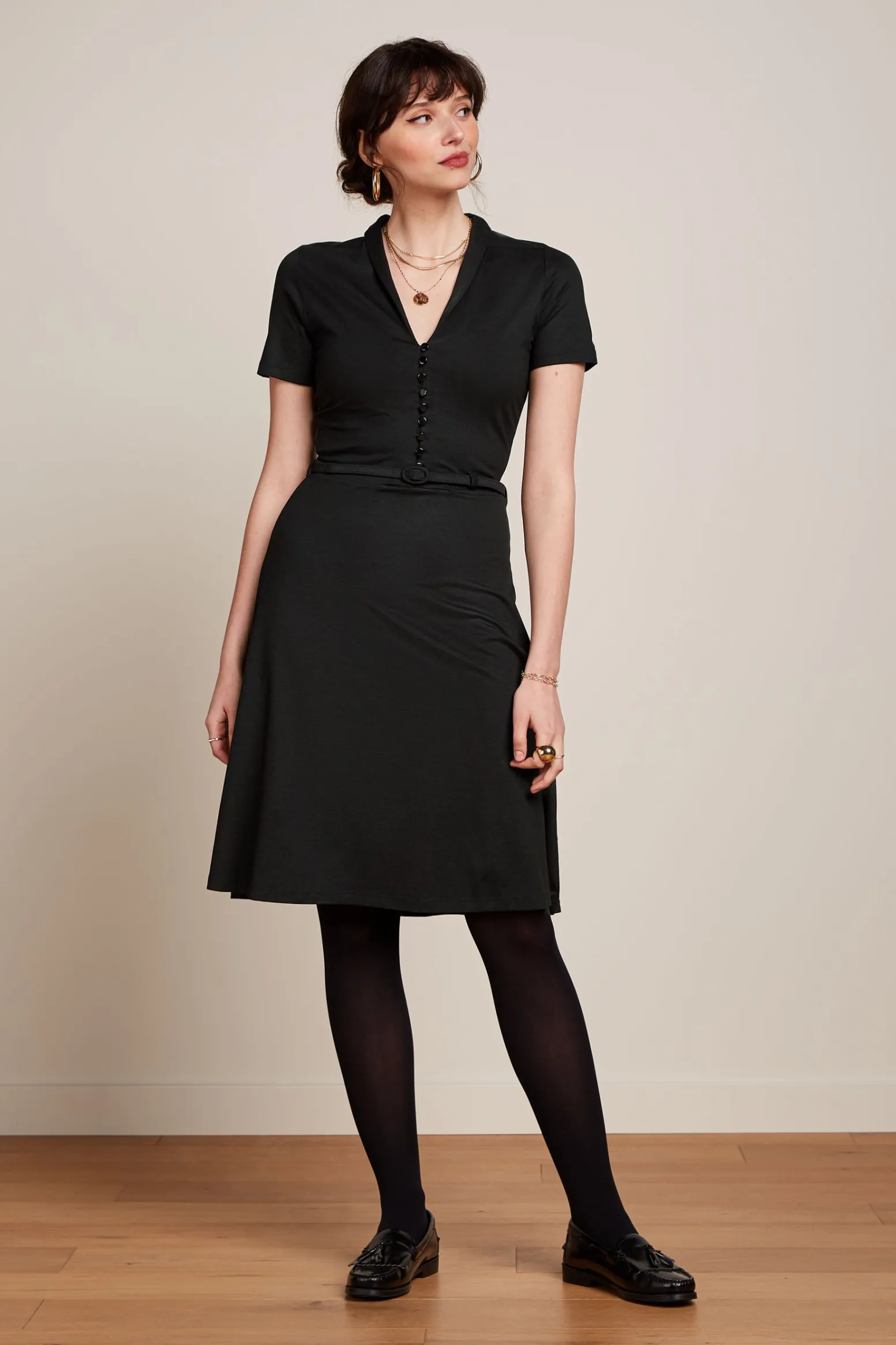 King Louie Jurken|Emmy Dress Viscose Classic Black