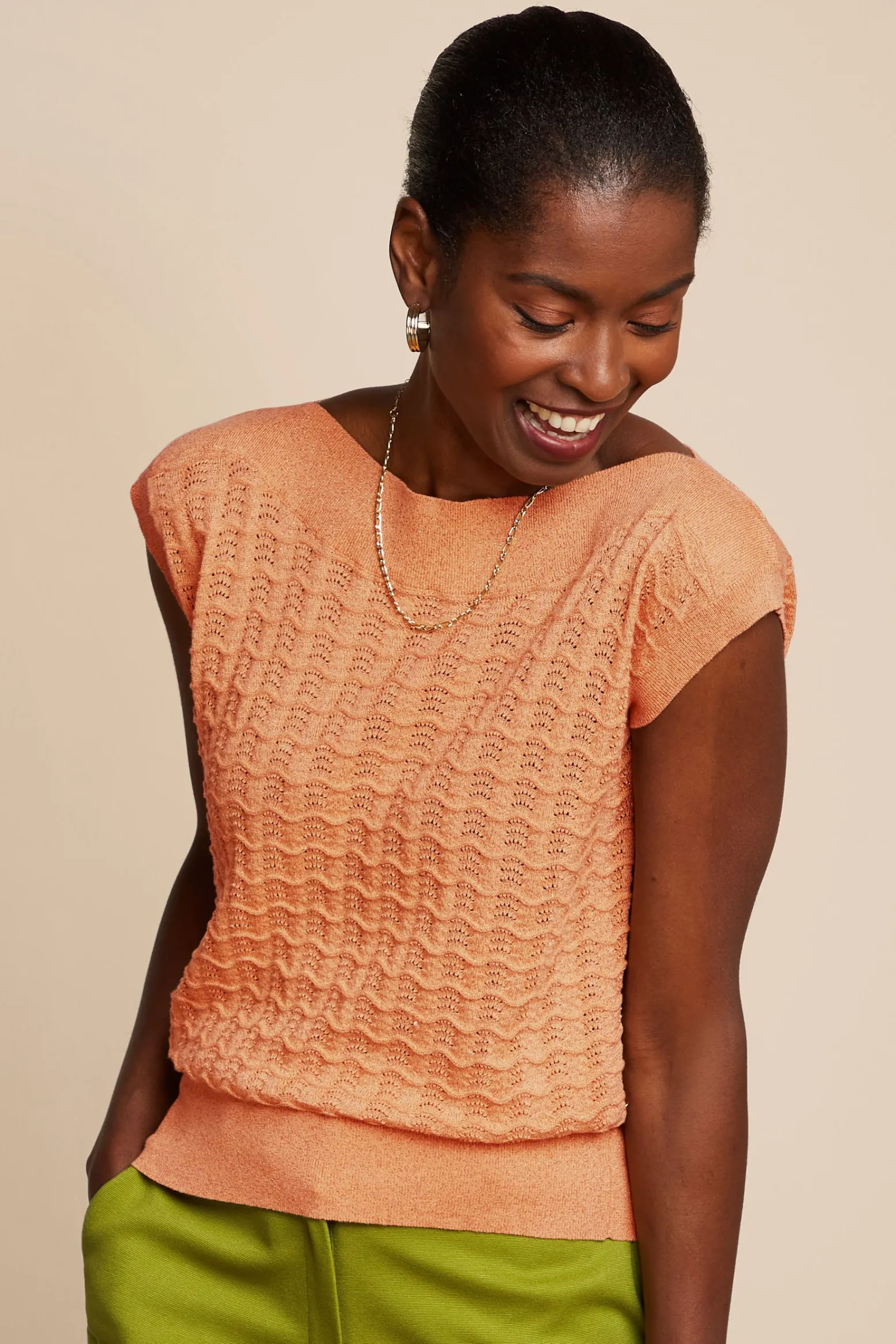 King Louie Tops & Shirts|Erin Top Palette Mock Orange