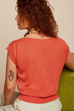 King Louie Tops & Shirts|Erin Top Spiro Flame Orange