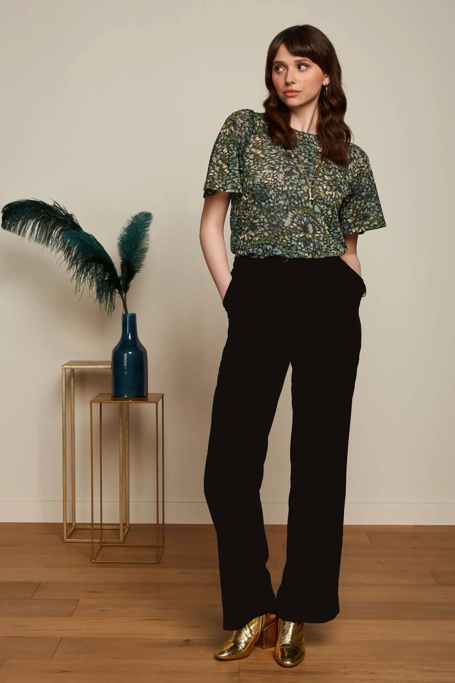 King Louie Broeken|Ethel Pants Gamine Black