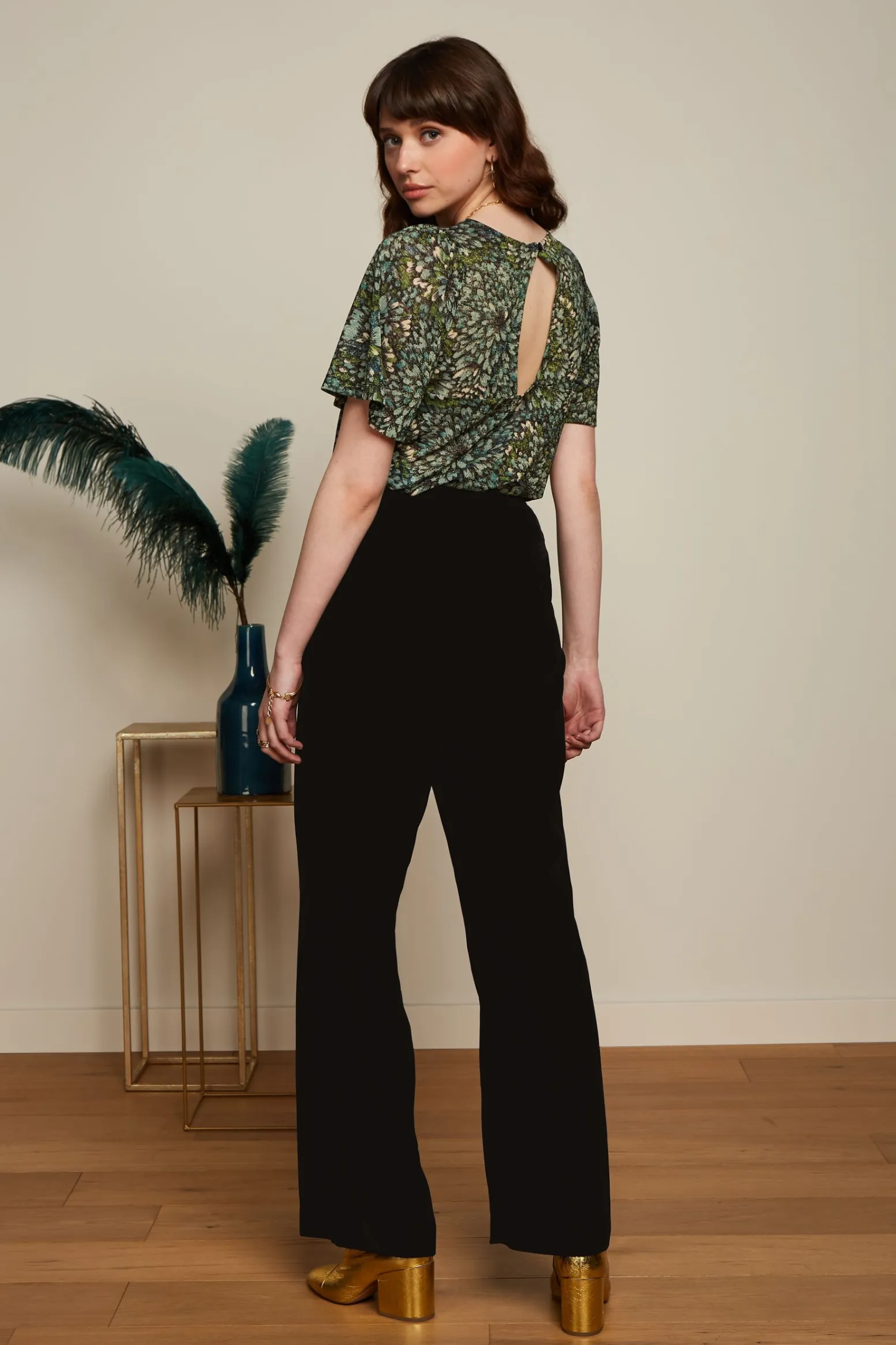 King Louie Broeken|Ethel Pants Gamine Black