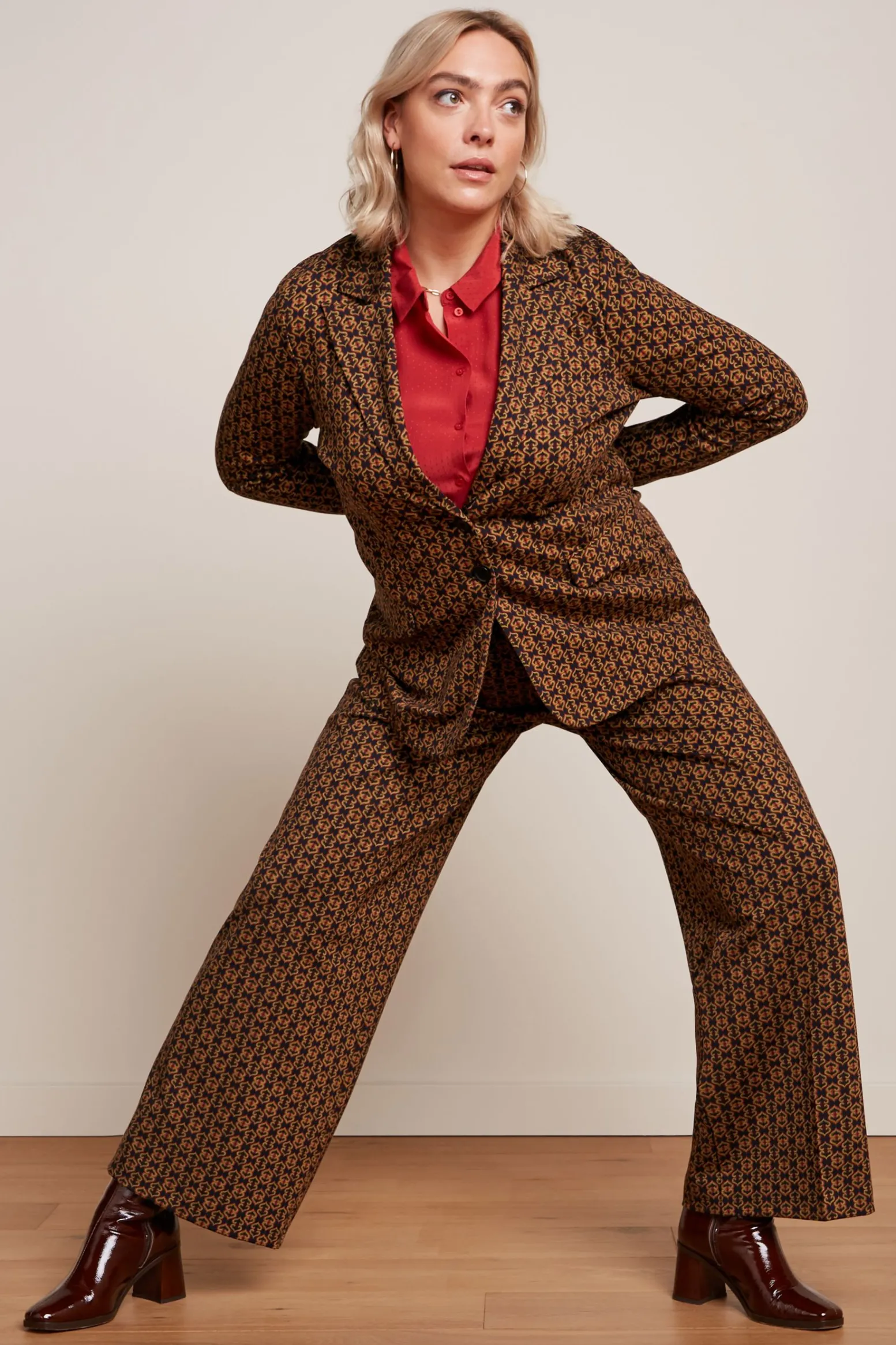 King Louie Broeken|Federica Pants Ripley Evening Blue
