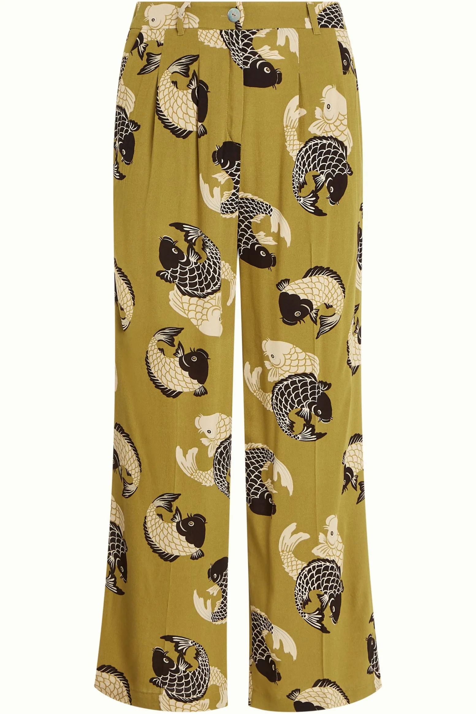 King Louie Broeken|Fintan Pants Koi Chartreuse Yellow