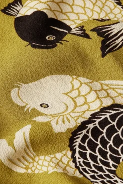 King Louie Broeken|Fintan Pants Koi Chartreuse Yellow