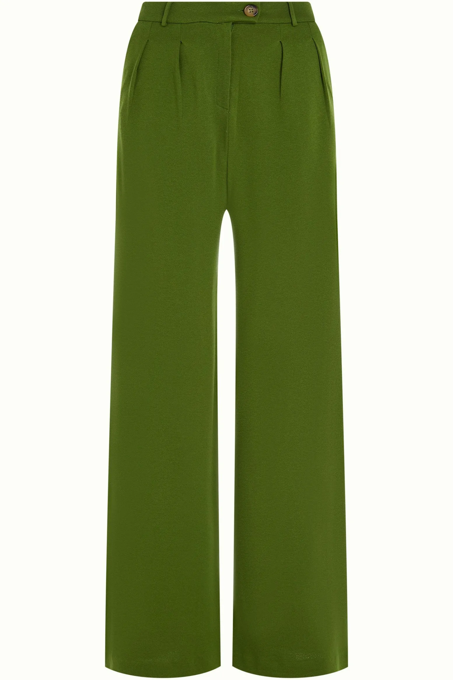 King Louie Broeken|Fintan Pants Milano Crepe Olive Green