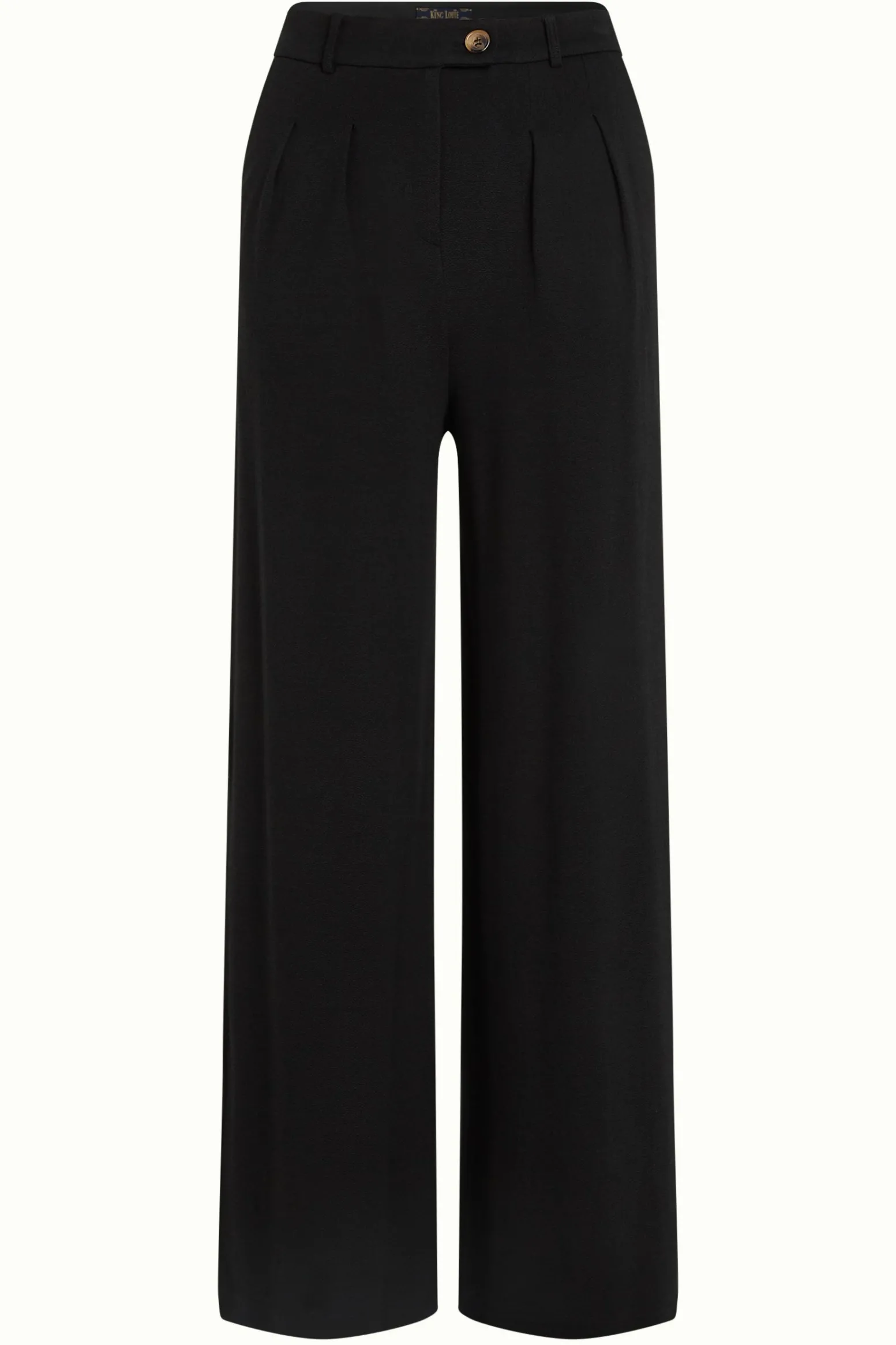 King Louie Broeken|Fintan Pants Milano Crepe Black