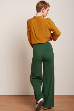 King Louie Broeken|Fintan Pants Milano Crepe Forest Green