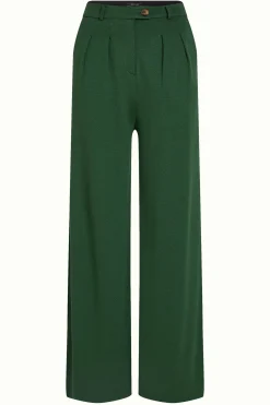 King Louie Broeken|Fintan Pants Milano Crepe Forest Green