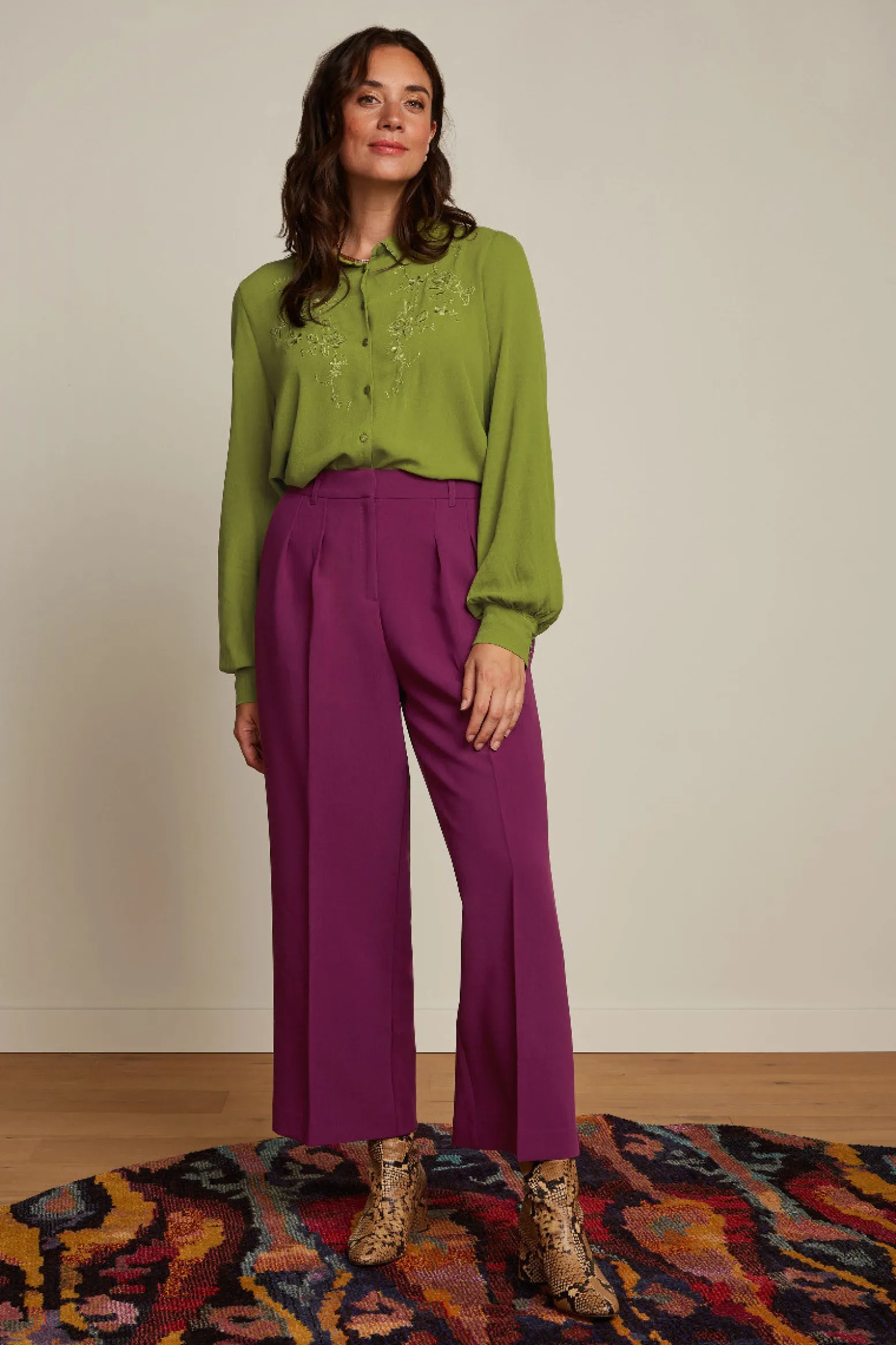 King Louie Broeken|Fintan Pants Simonet Caspia Purple