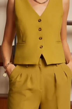 King Louie Broeken|Fintan Pants Simonet Sulphur Yellow