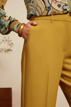 King Louie Broeken|Frederica Pants Simonet Sulphur Yellow
