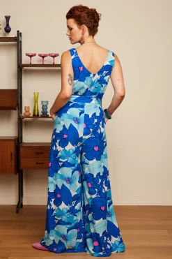 King Louie Jumpsuits|Frida Jumpsuit Seychelles Surf Blue