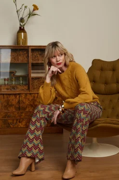 King Louie Broeken|Gael Pants Farley Cabernet Red