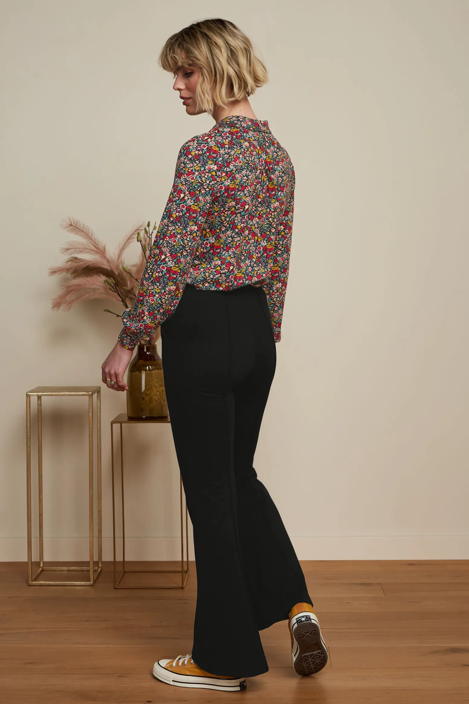 King Louie Broeken|Gael Pintuck Pants Aurora Black