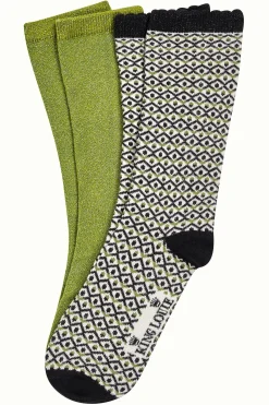 King Louie Accessoires|Gift Box Socks Quentin Posey Green