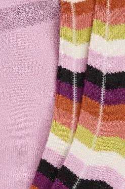King Louie Accessoires|Half Socks 2-Pack Sunset Sheer Lilac