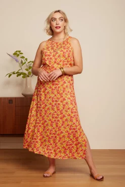 King Louie Jurken|Hazel Dress Doree Fiesta Red