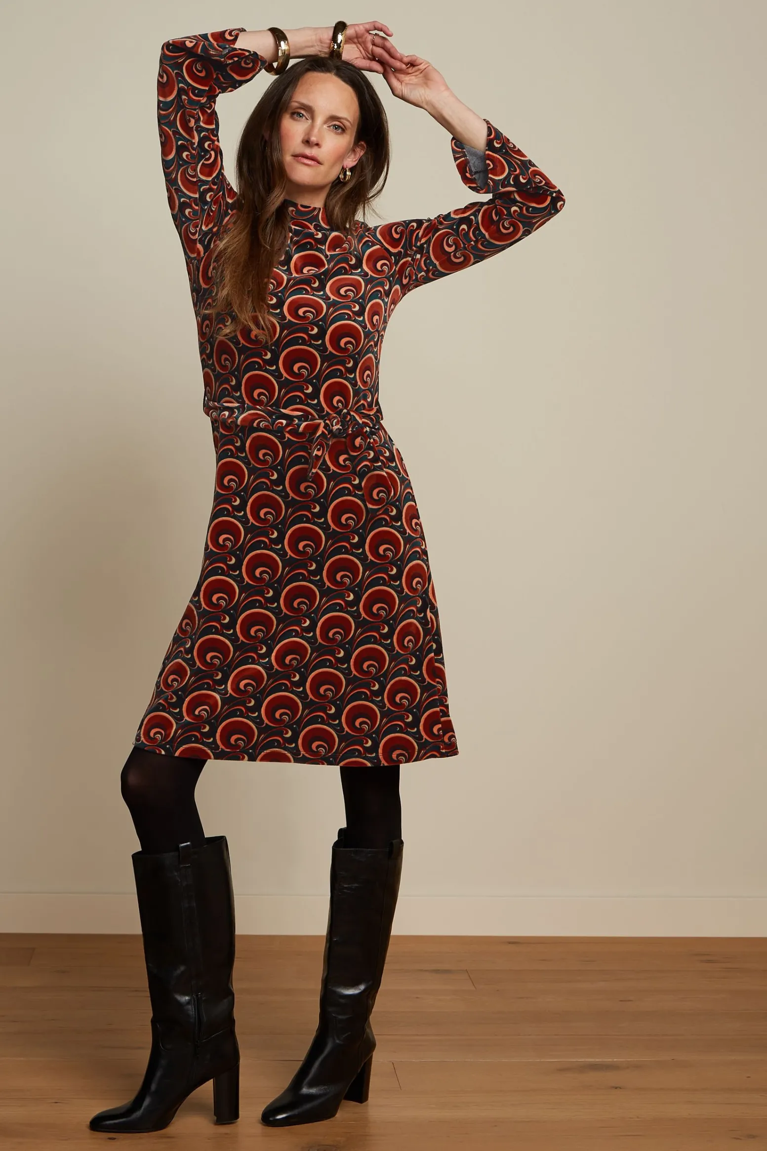 King Louie Jurken|Heloisa Dress Patchouli Pine Green