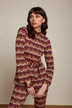 King Louie Tops & Shirts|Heloisa Tunic Top Lounge Cabernet Red