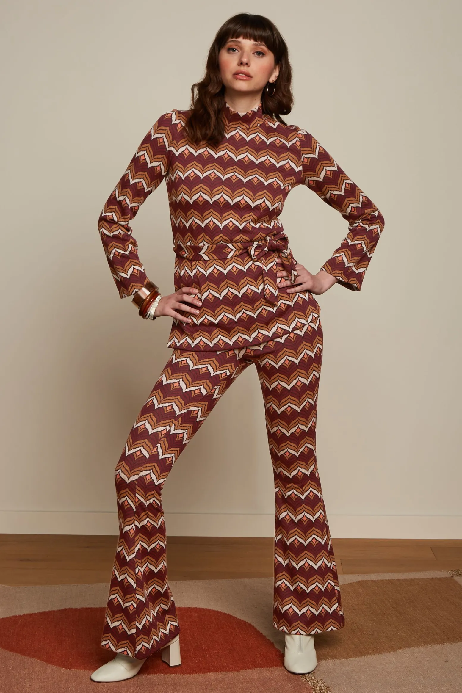 King Louie Tops & Shirts|Heloisa Tunic Top Lounge Cabernet Red