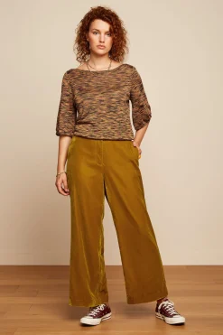 King Louie Tops & Shirts|Ivy Top Wide Sleeve Bobbie Gold