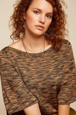 King Louie Tops & Shirts|Ivy Top Wide Sleeve Bobbie Gold