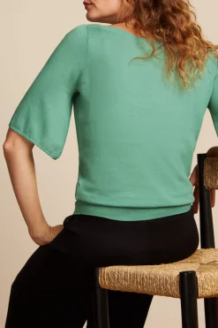 King Louie Tops & Shirts|Ivy Top Wide Sleeve Club Spar Green