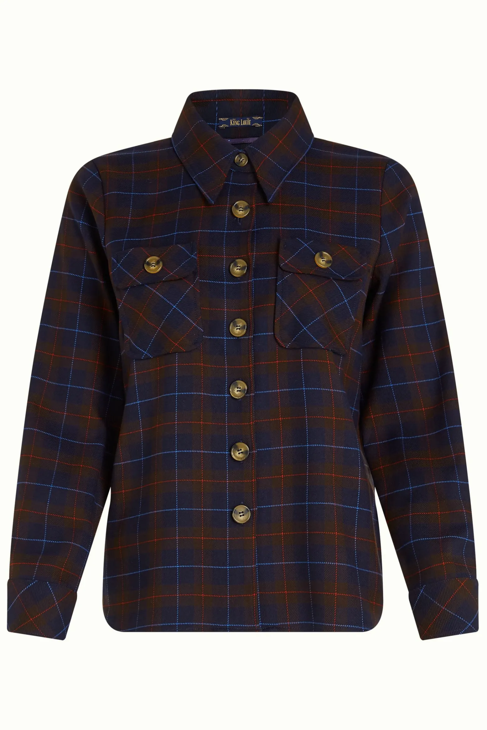 King Louie Jassen & Blazers|Janice Jacket Pandora Check Blue