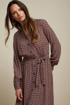 King Louie Jurken|Jeanne Dress Hoopah Mesa Pink