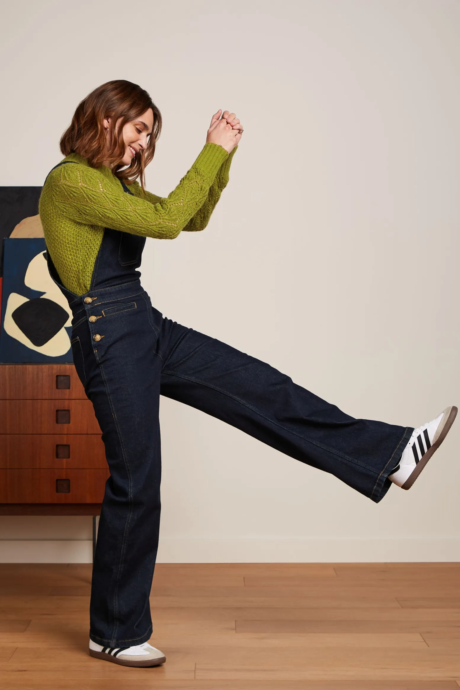King Louie Tops & Shirts|Jeannie Yoke Sweater Farfalle Guacemole