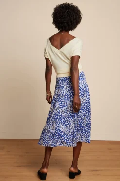 King Louie Rokken|Judy Midi Skirt Mercy Deep Ultramarine