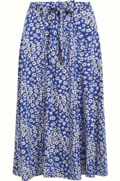King Louie Rokken|Judy Midi Skirt Mercy Deep Ultramarine