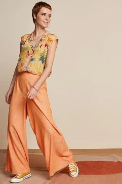 King Louie Blouses|July Blouse Serafini Tuscan Yellow