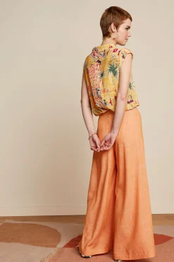 King Louie Blouses|July Blouse Serafini Tuscan Yellow
