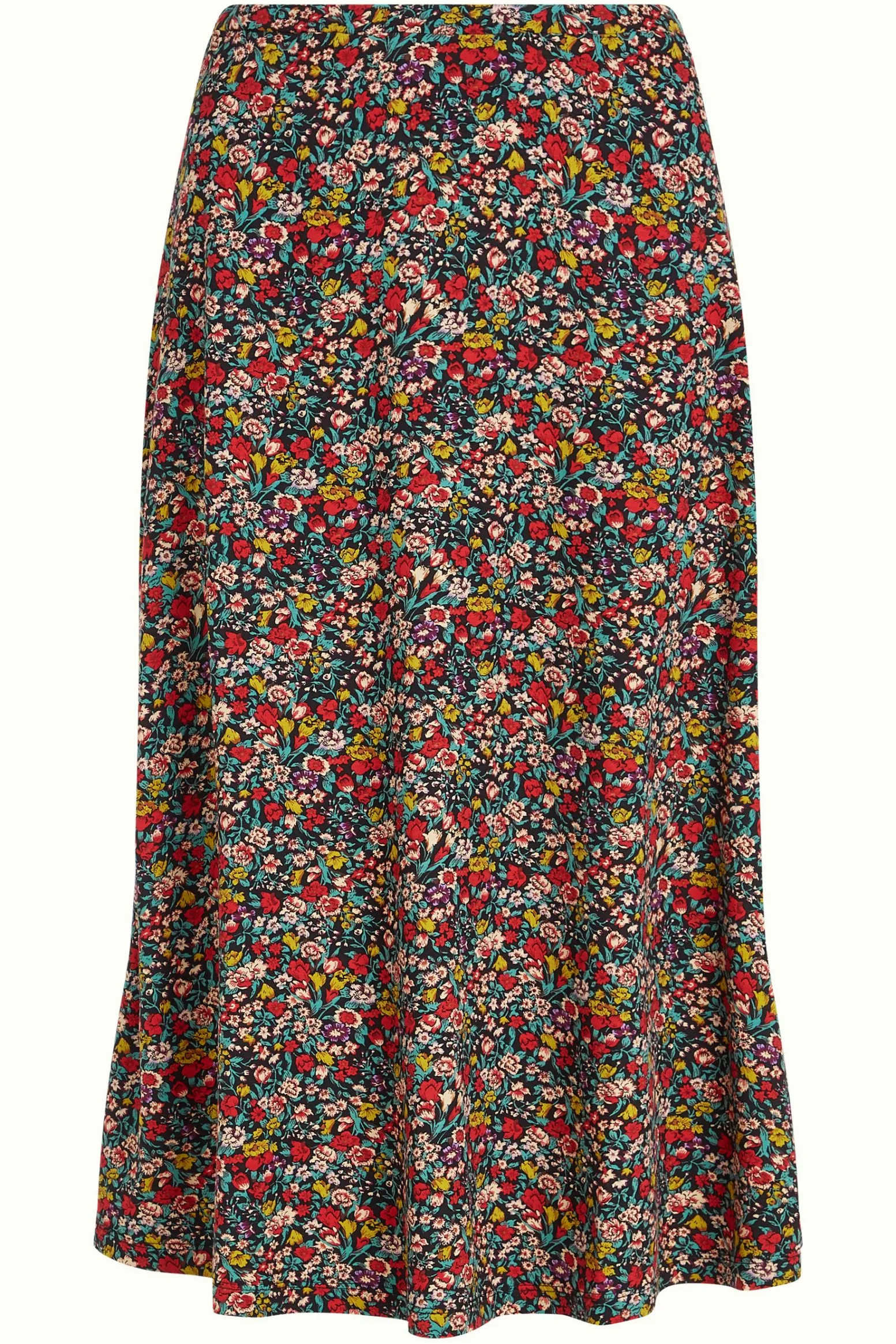 King Louie Rokken|Juno Midi Skirt Meadow Black