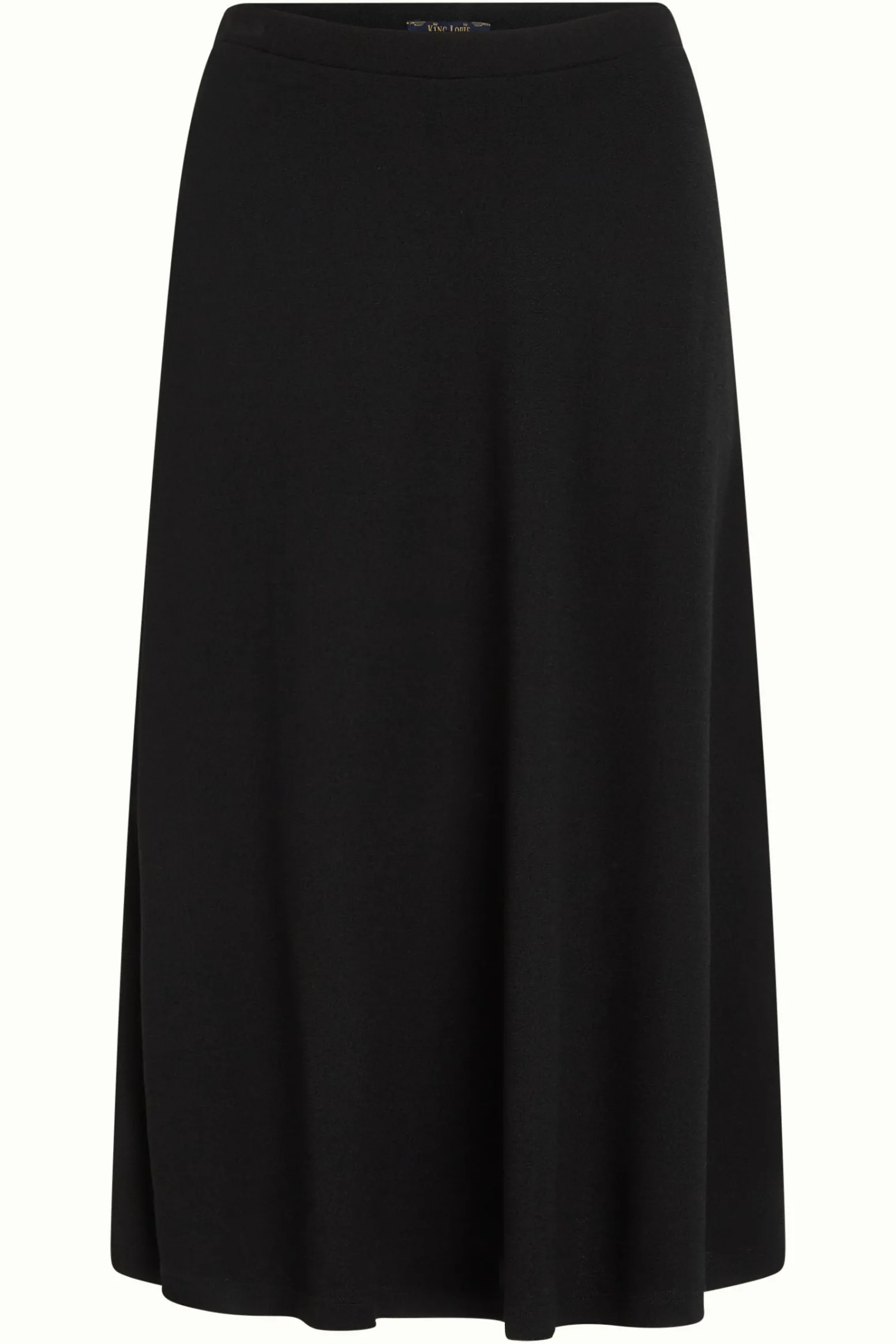King Louie Rokken|Juno Midi Skirt Milano Crepe Black