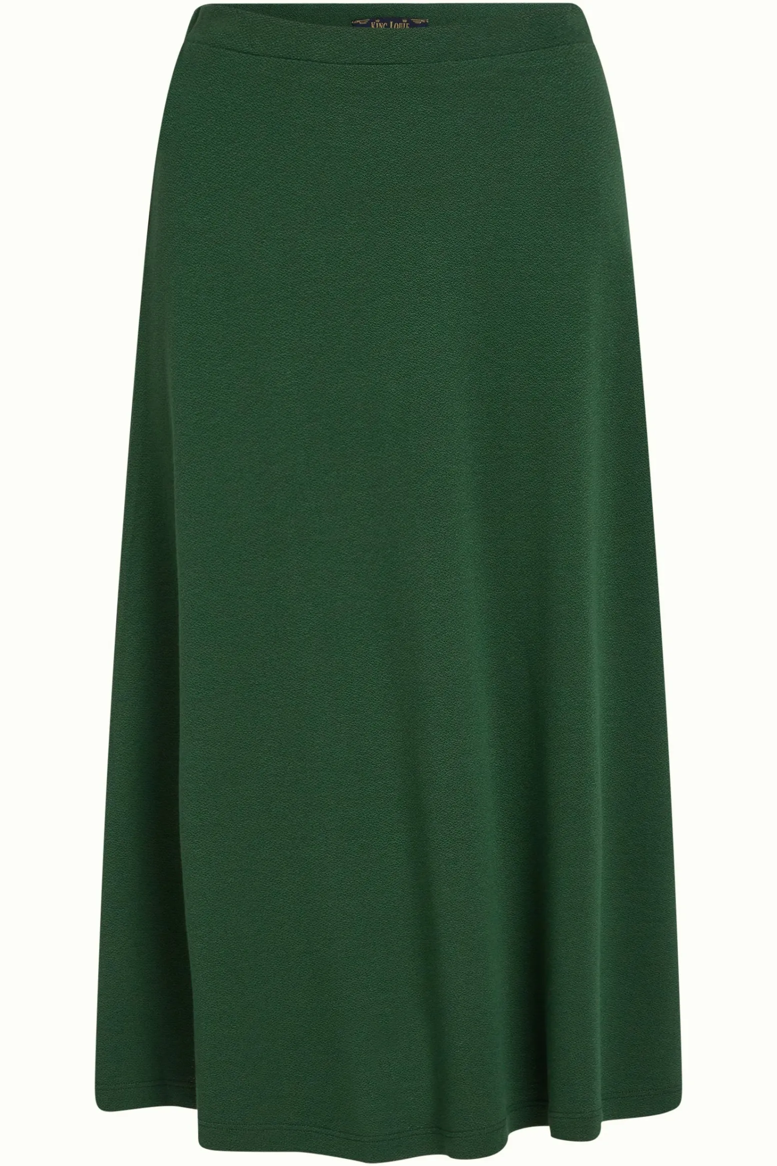 King Louie Rokken|Juno Midi Skirt Milano Crepe Forest Green