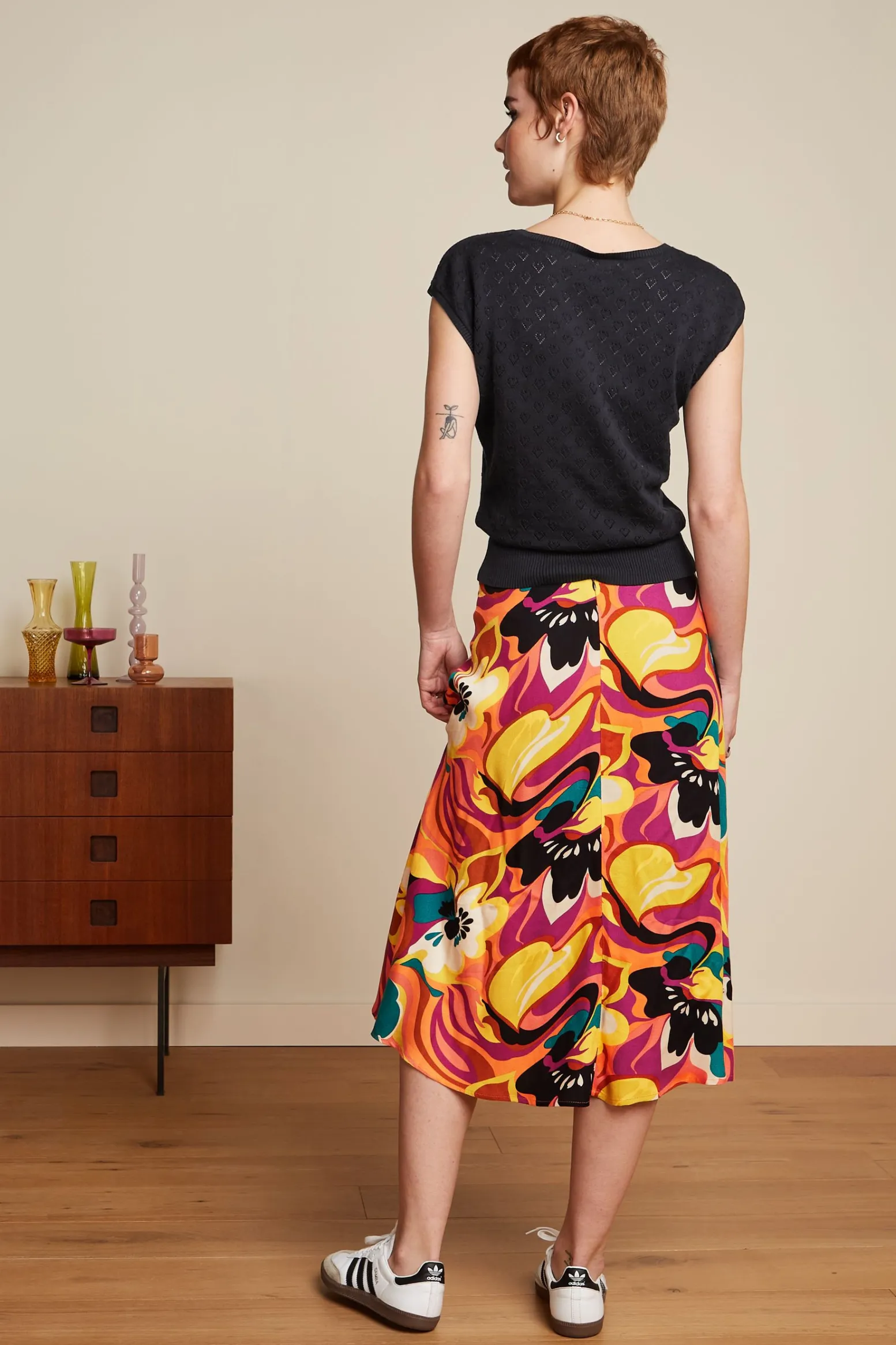King Louie Rokken|Juno Skirt Aurelio Shell Orange