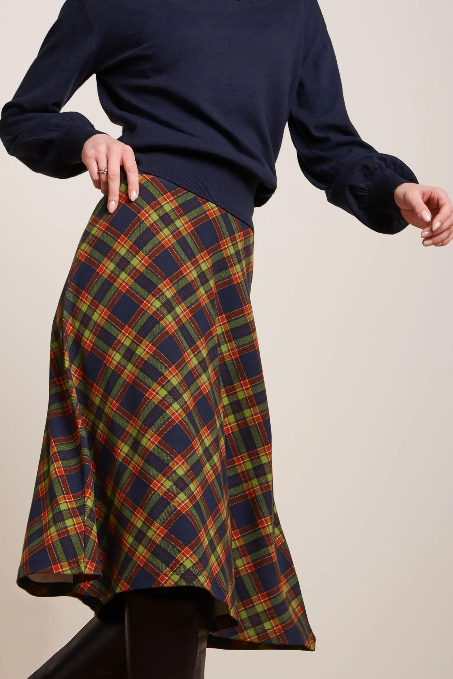 King Louie Rokken|Juno Skirt Bennet Evening Blue