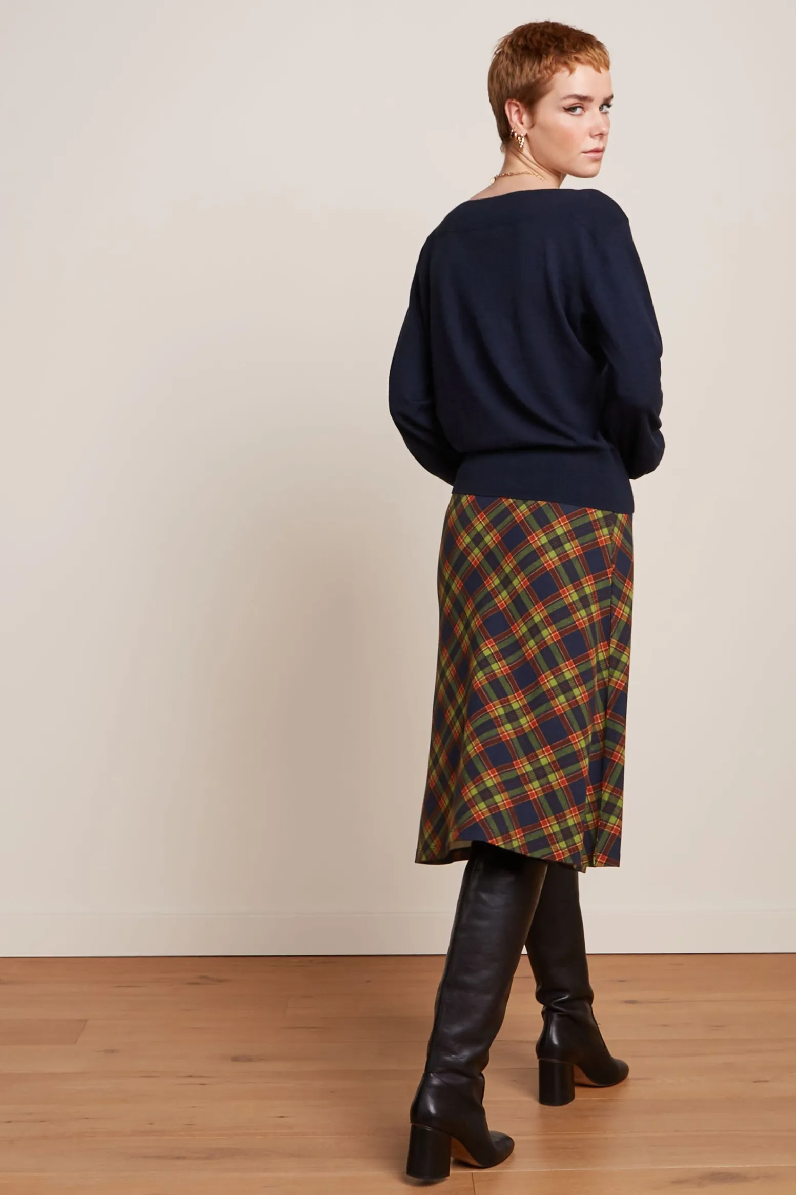 King Louie Rokken|Juno Skirt Bennet Evening Blue